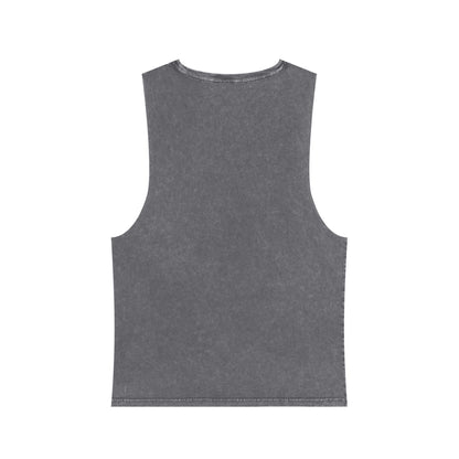 Pilates for Runners Stonewash Tank Top — Fitness Graphic Athletic Muscle Tee