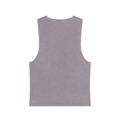 Pilates for Runners Stonewash Tank Top — Fitness Graphic Athletic Muscle Tee