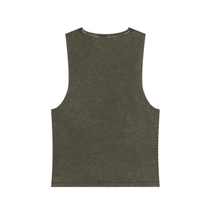 Pilates for Runners Stonewash Tank Top — Fitness Graphic Athletic Muscle Tee